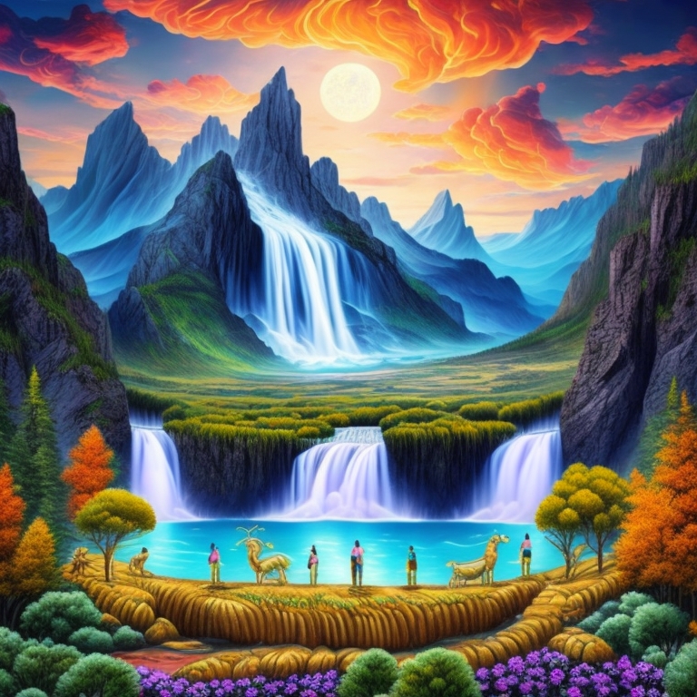 Blogs 9 Surreal Landscape with Majestic Mountains
