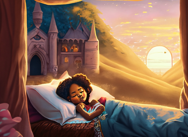Sleep Like a Pro: 10 Game-Changing Tips for a Happier, Healthier Mind! 2 Princess Sleeping in Nature Improving Her Mental Health